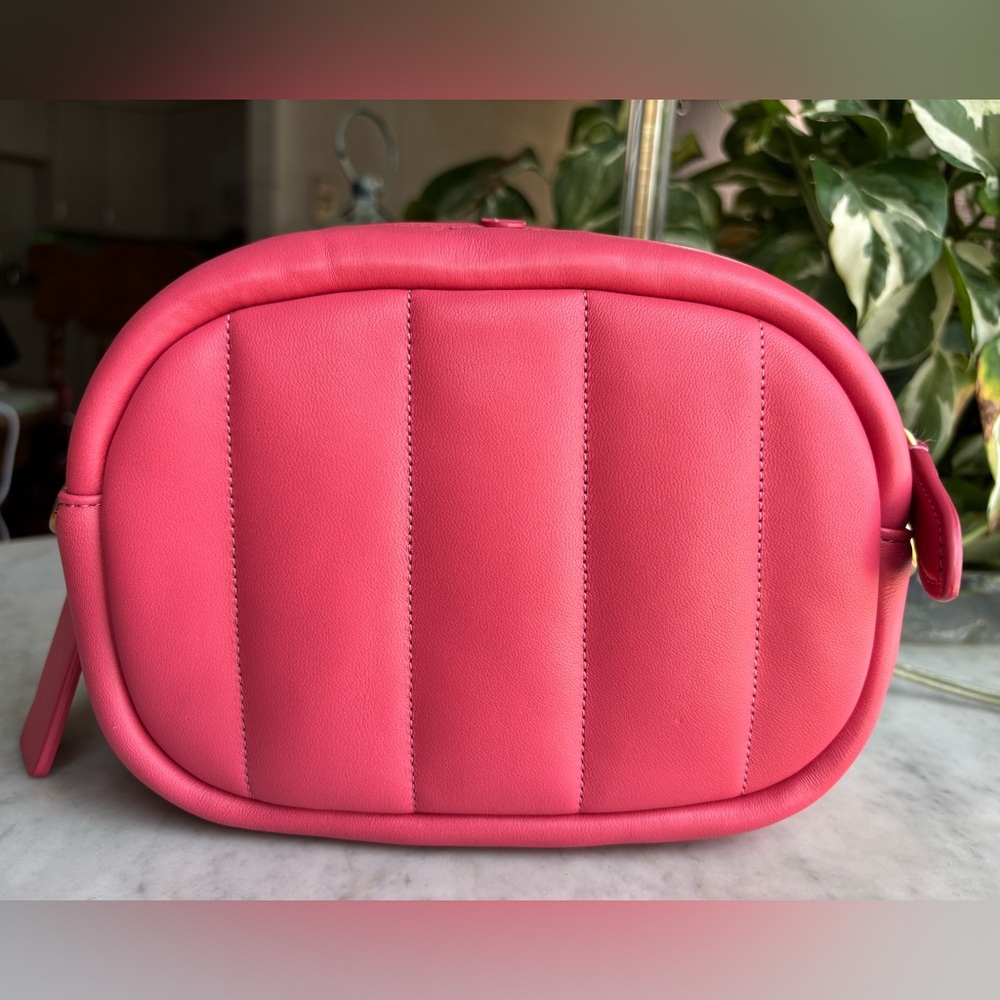 Coach Coral Quilted Mini Crossbody with Gold Turn-Lock and Removable Strap - Picture 3 of 16
